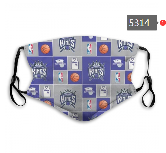 2020 NBA Sacramento Kings #1 Dust mask with filter